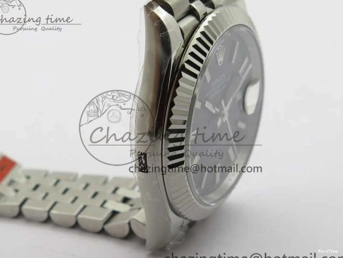 MiroTime 0414 DateJust 41MM 126334 904L SS VRF 1:1 Best Edition Black Dial Stick Markers on SS Jubilee Bracelet A Trendy 2901